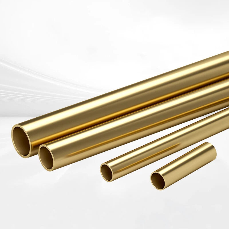 H65 Brass Round Tube — 300mm Hollow Brass Pipe, 1–80mm OD, Multiple Wall Thicknesses
