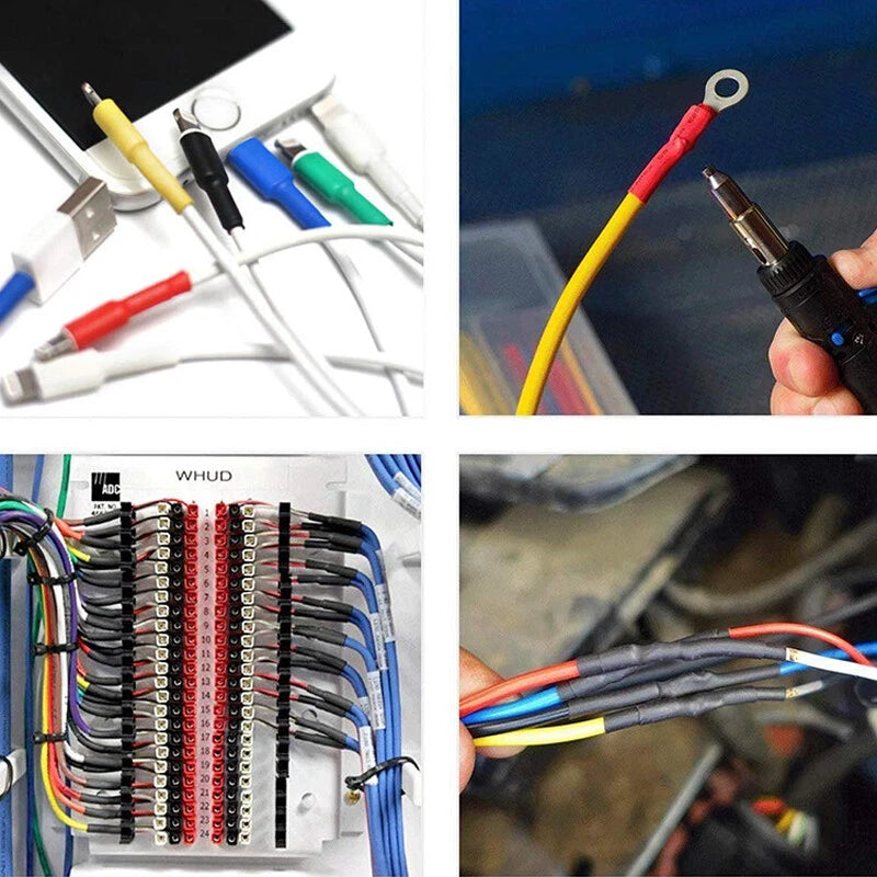 2:1 Heat Shrink Tubing Waterproof Wire Wrap — Black, ID 30–150mm