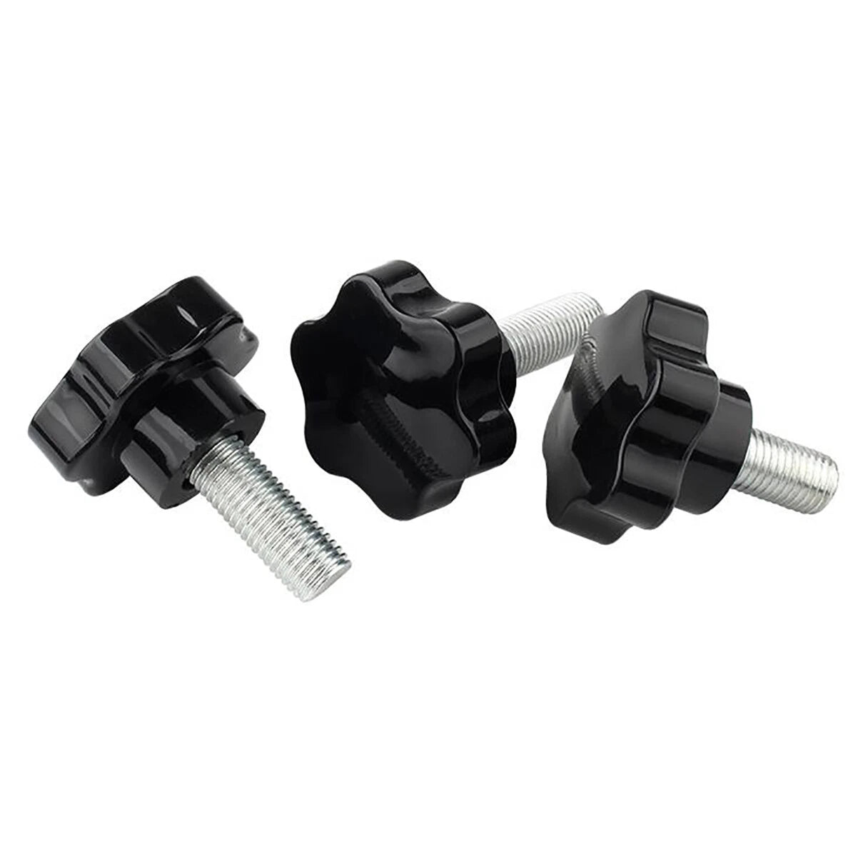 M8/M10/M12 Plastic Thumb Screws – 48mm Six-Petal Flower Knob Bolt