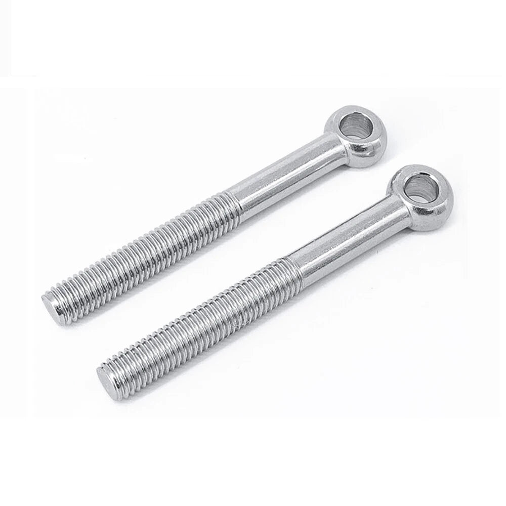 M5–M12 Stainless Steel A2 Eye Bolts Threaded Ring Screws for Catenary Wire & Hanging - HomeDIYer