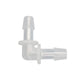 90° Elbow Barbed Hose Connector — Plastic L-Joiner for Air, Fuel & Water Lines