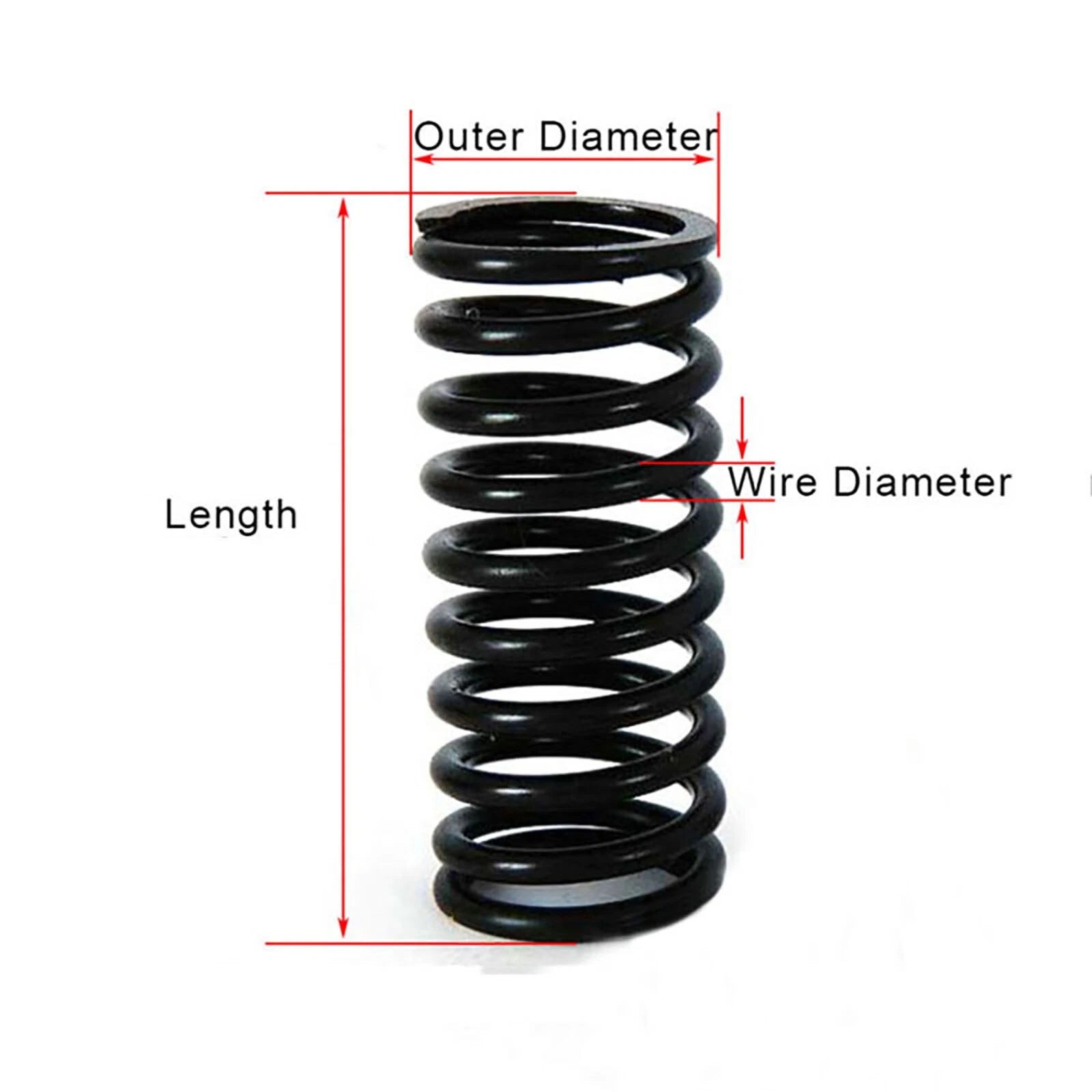 Compression Spring 16-40mm Diameter & 30-100mm Length Pressure Big 3mm Wire Dia