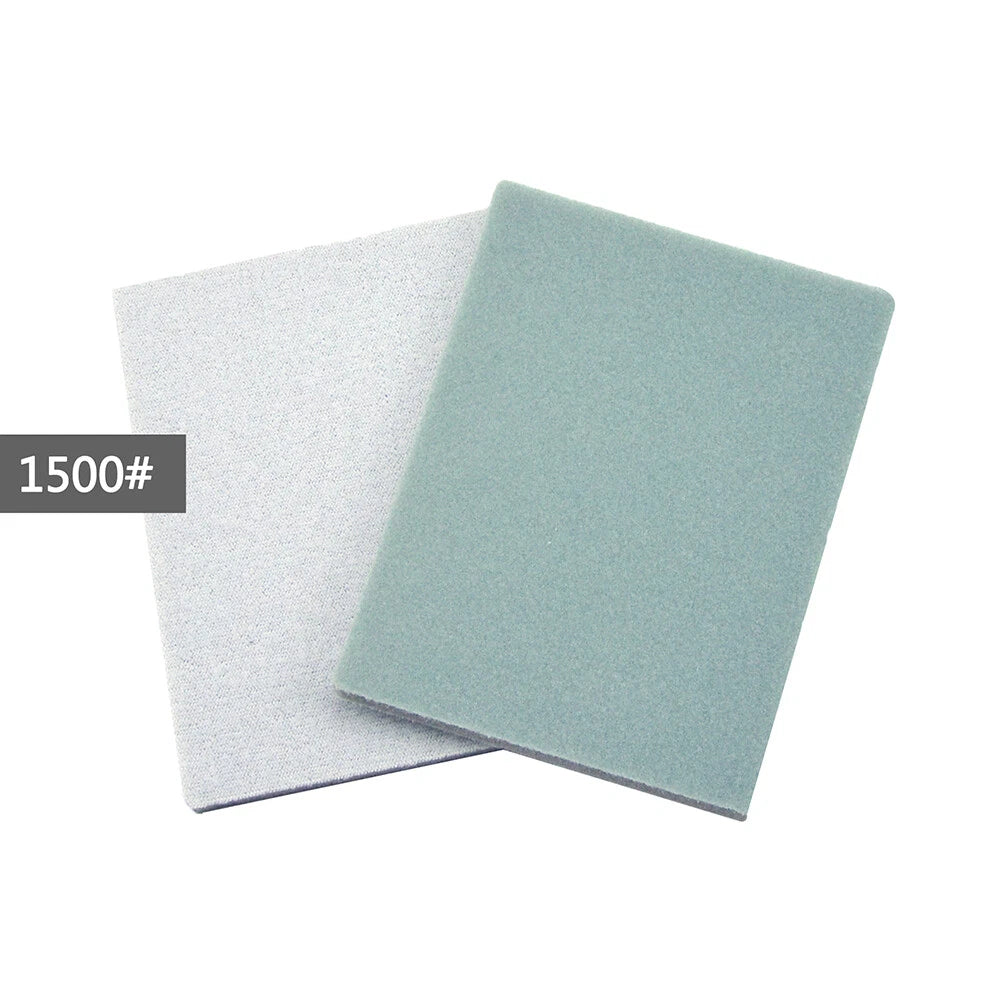 75x100mm Wet Dry Spong Sanding 300-3000 Grit Hook Loop Sandpaper Polishing Block