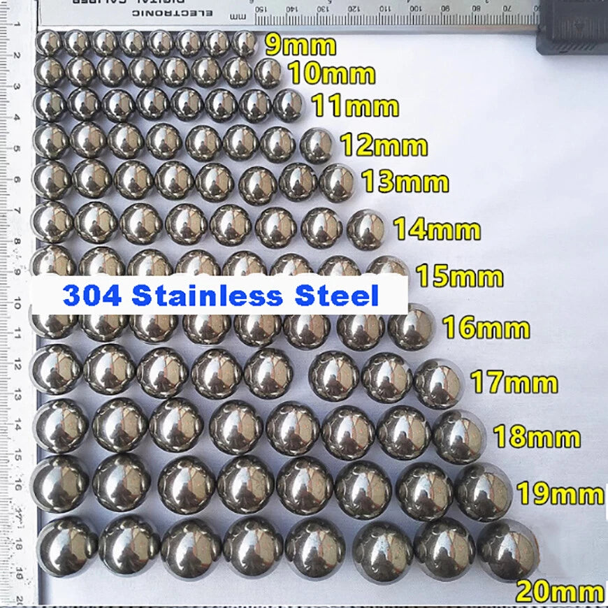 1KG Solid 304 Stainless Steel Ball Precision Replacement Bearings 3mm - 20mm