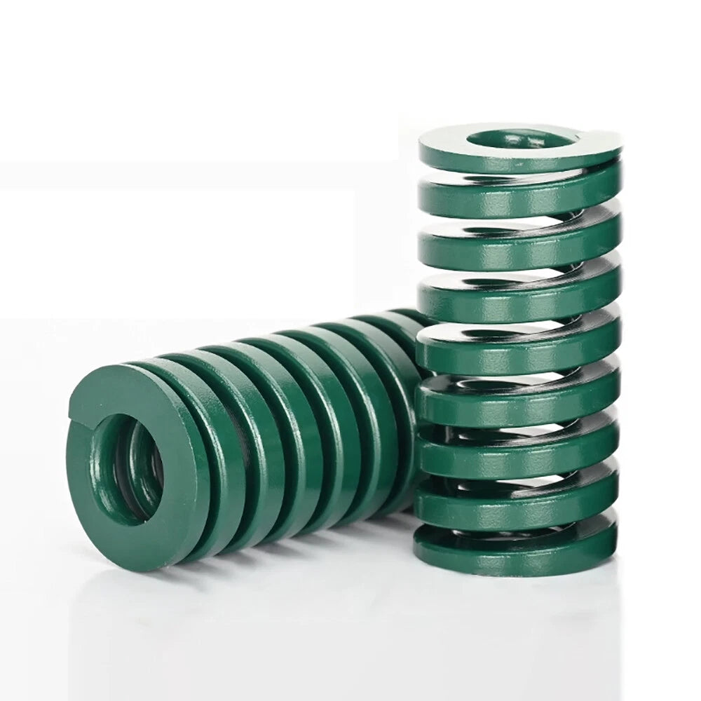 Green Heavy Load Duty Compression Die Spring 8-40mm Outer Dia & Up To 300mm Long