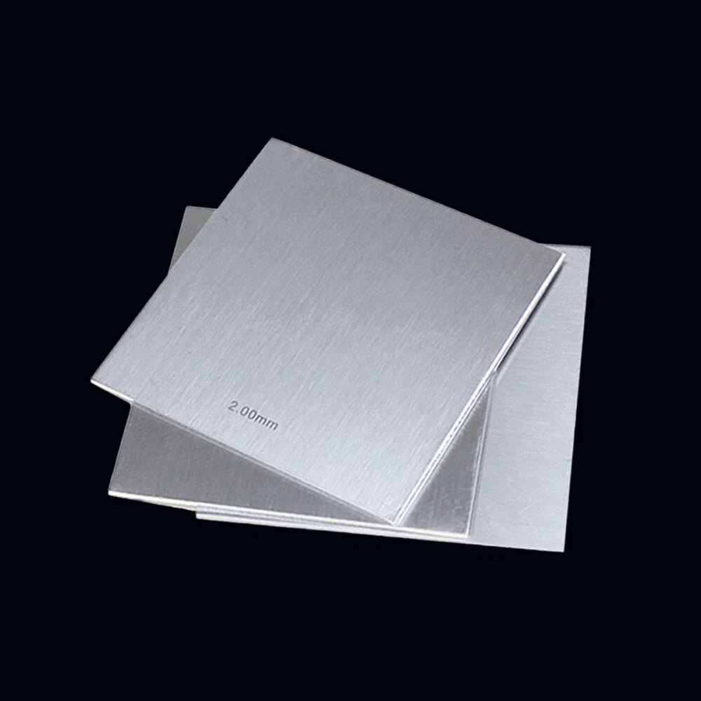 304 Stainless Steel Thin Plate Sheet 100x100mm Thick 0.01/0.02/0.03/0.04mm-2.5mm