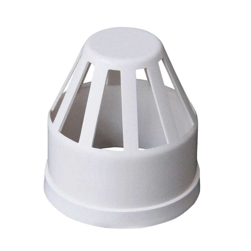 50mm-160mm PVC Drainage Pipe End Caps Breathable Cap Net Vent Terminal Fittings