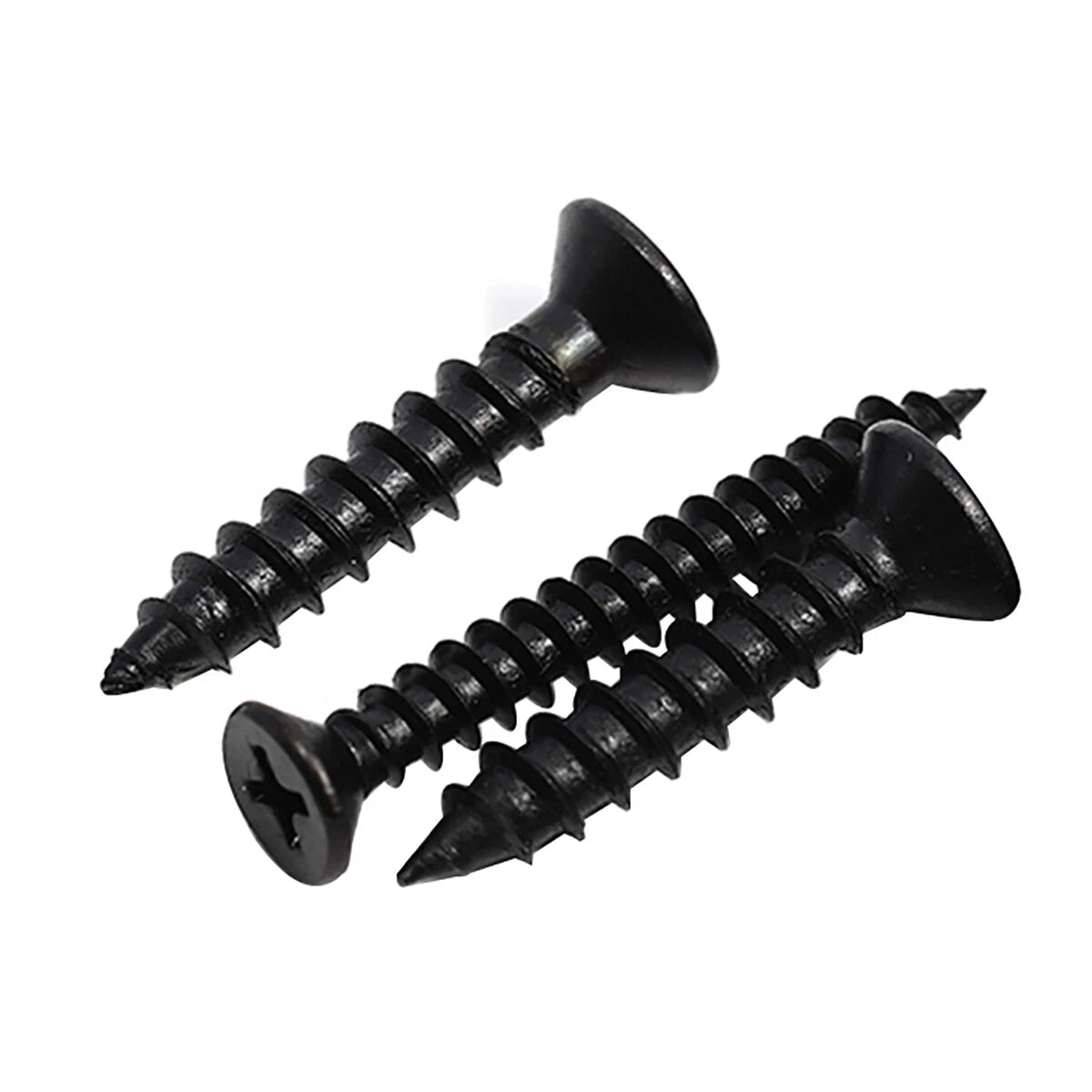 Phillips Flat Head Self Tapping Screws – Black 304 Stainless Steel, M1.7–M6.3