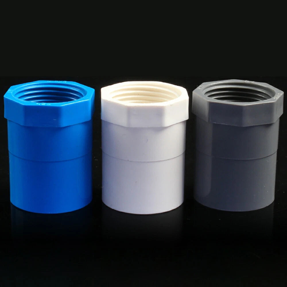 PVC BSP Female Ends Solvent Weld Pipe Fittings Various Sizes 3 Color 1 2" - 4"