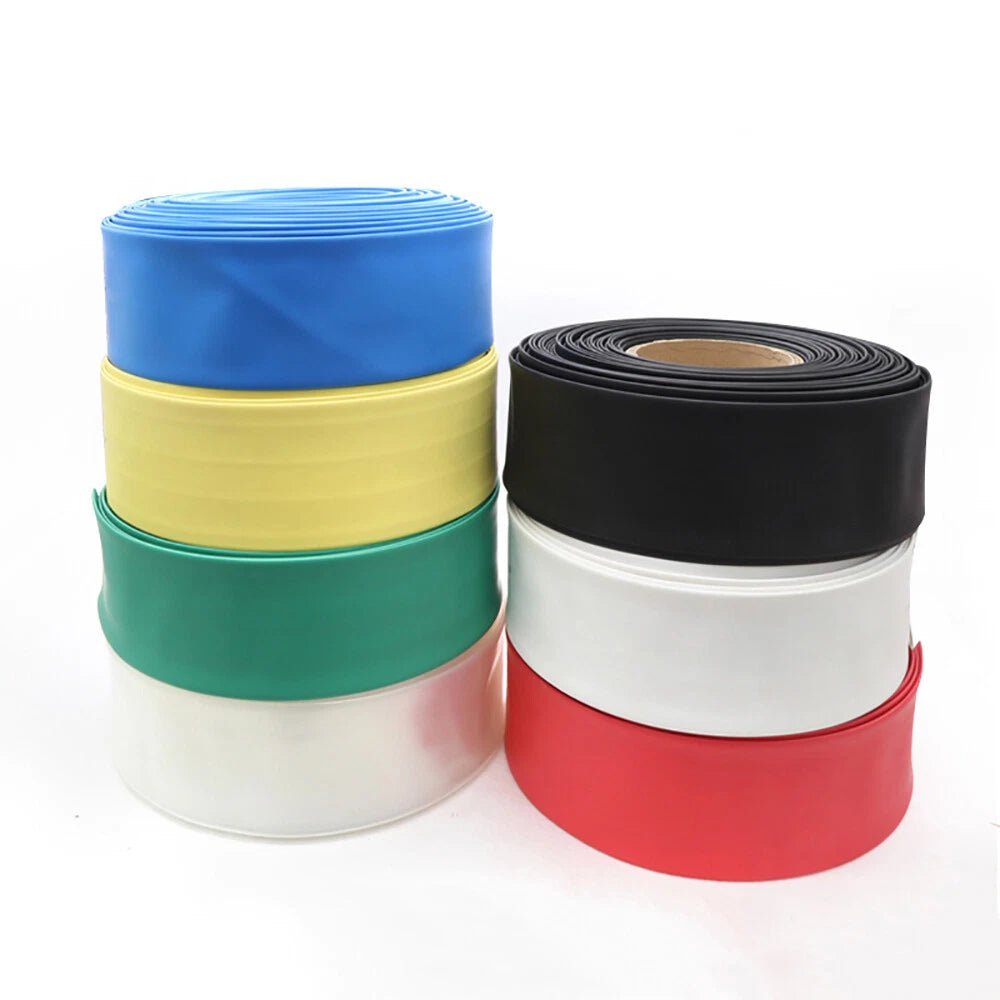 Heat Shrink Tubing 20cm — Φ20mm to Φ210mm, 2:1 Ratio, Black & Clear - HomeDIYer