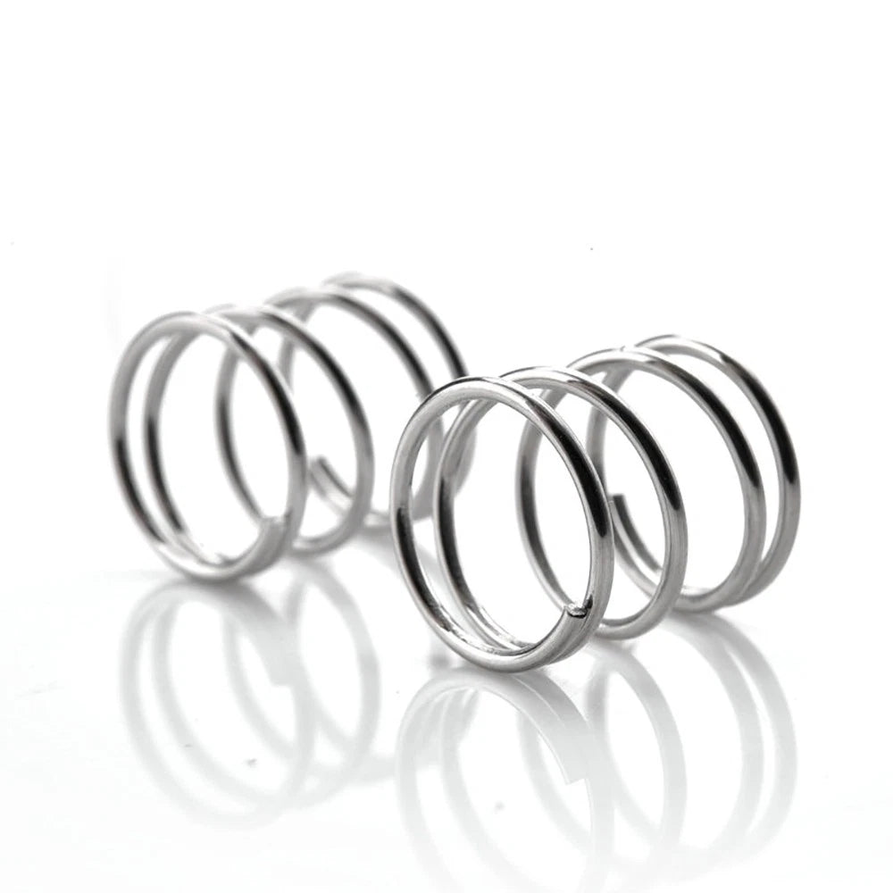 0.9mm Wire Dia Length 10-50mm Galvanized Compression small spring Springs 10pcs