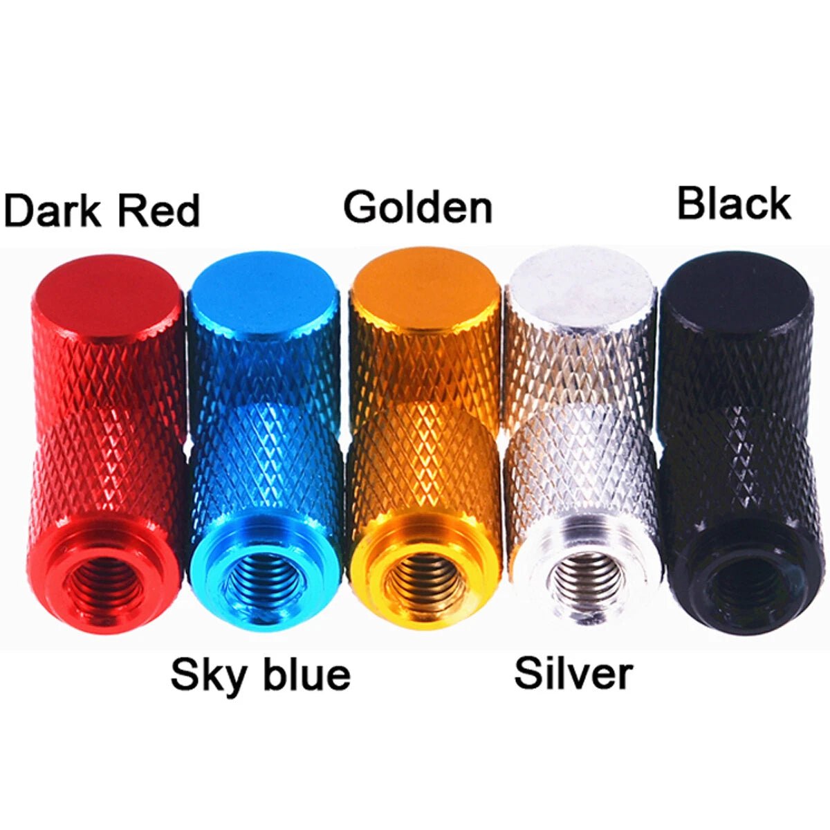 M3 High Knurled Thumb Screws – Aluminum Head + Stainless Steel Thread, Hand Twist Flat Grip (5‑100mm, 5 Colors) - HomeDIYer