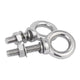 M3 M4 M5 A2 Stainless Steel Lifting Eye Bolts with Nuts, Washers & Spring Washers