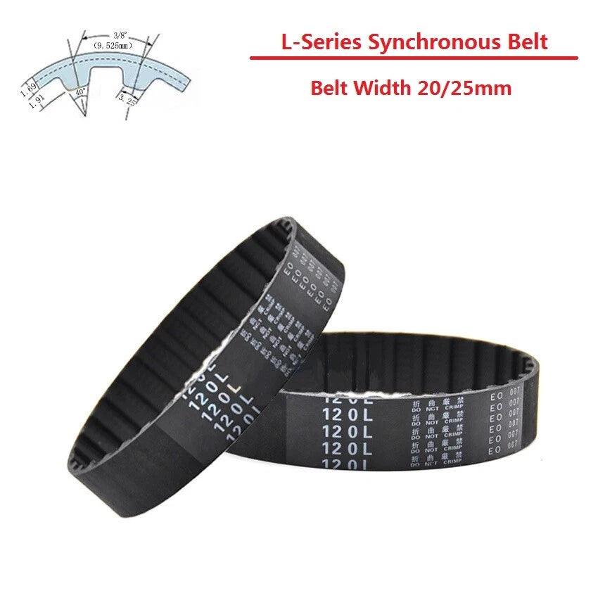 L-Series Timing Belt 9.525mm Pitch 25mm Wide | 86L to 619L Closed Loop Synchronous Belt