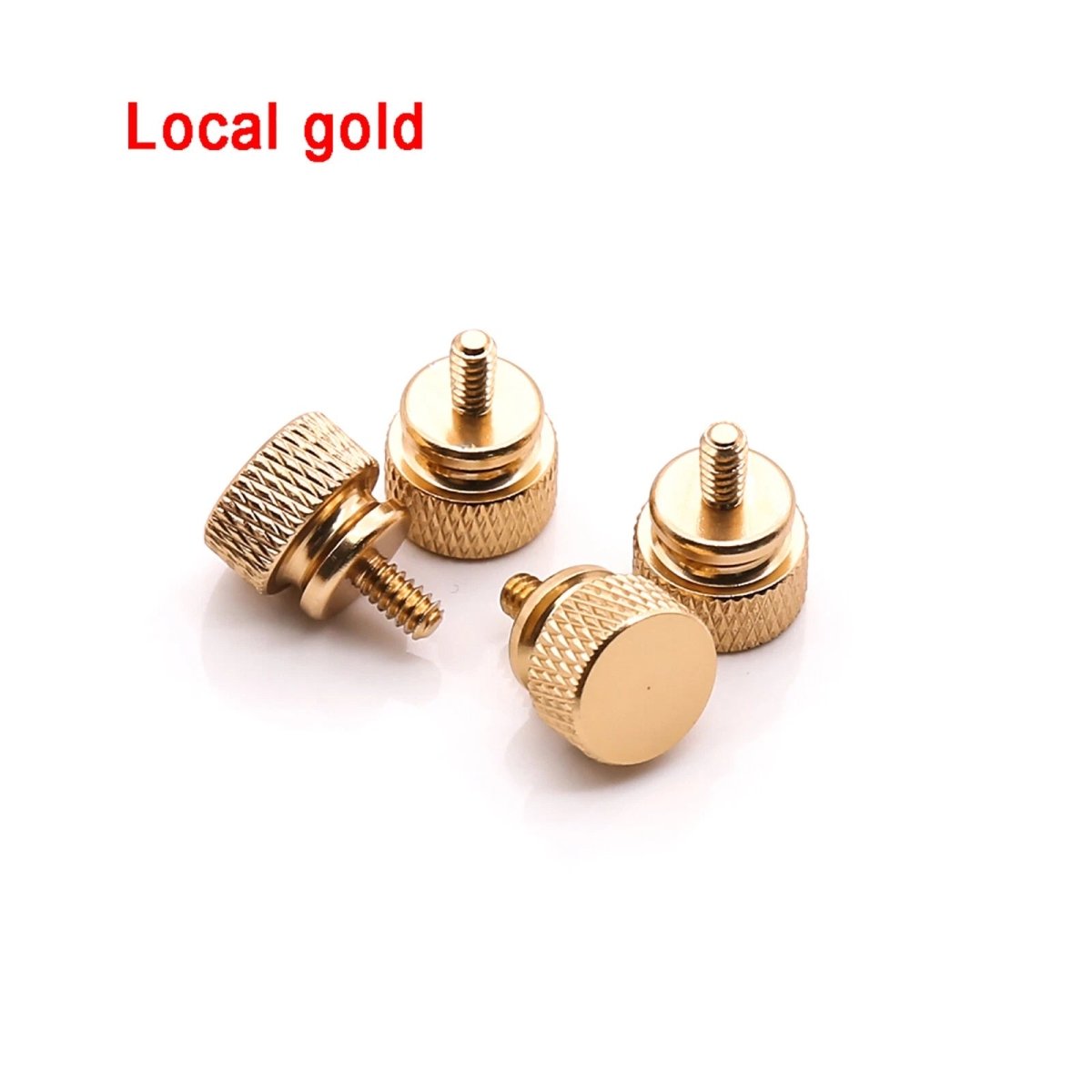 UNC 6 - 32 Anodized Aluminum Knurled Thumb Screws – 6mm, for PC Computer Case (Toolless) - HomeDIYer
