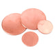 Solid Pure Copper Discs Blanks Round Plate Metal Sheet 0.5mm - 5mm Thick Cu 99.9