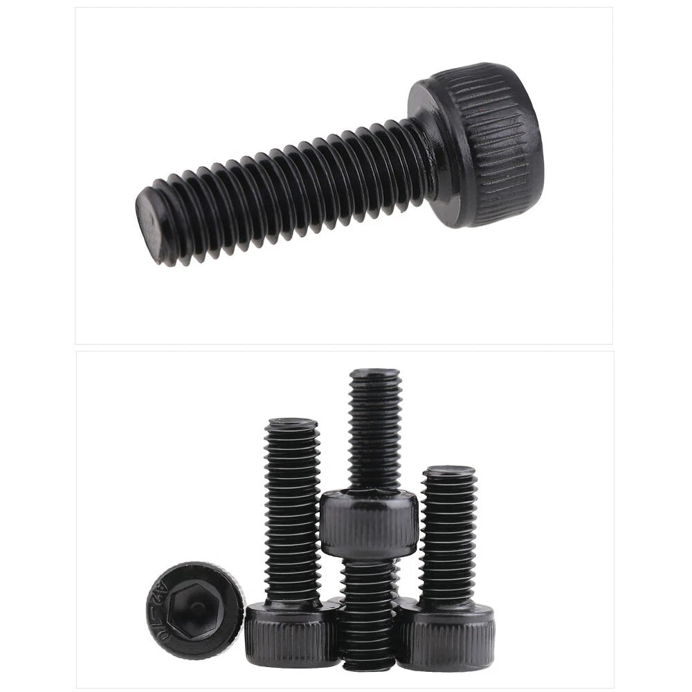 M3 M4 M5 Black Hex Socket Cap Head Screws – A2 Stainless Steel, Allen Drive, Electrophoresis Black
