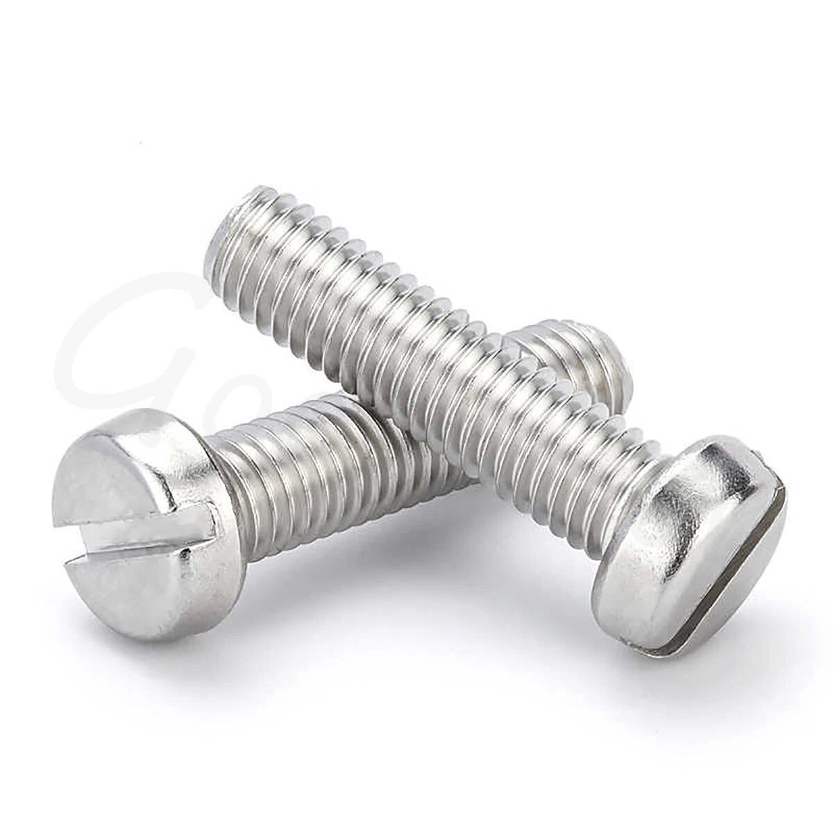 M1.6 M2 M2.5 Slotted Cheese Head Machine Screws – DIN 84, 304 Stainless Steel, Fully Threaded - HomeDIYer