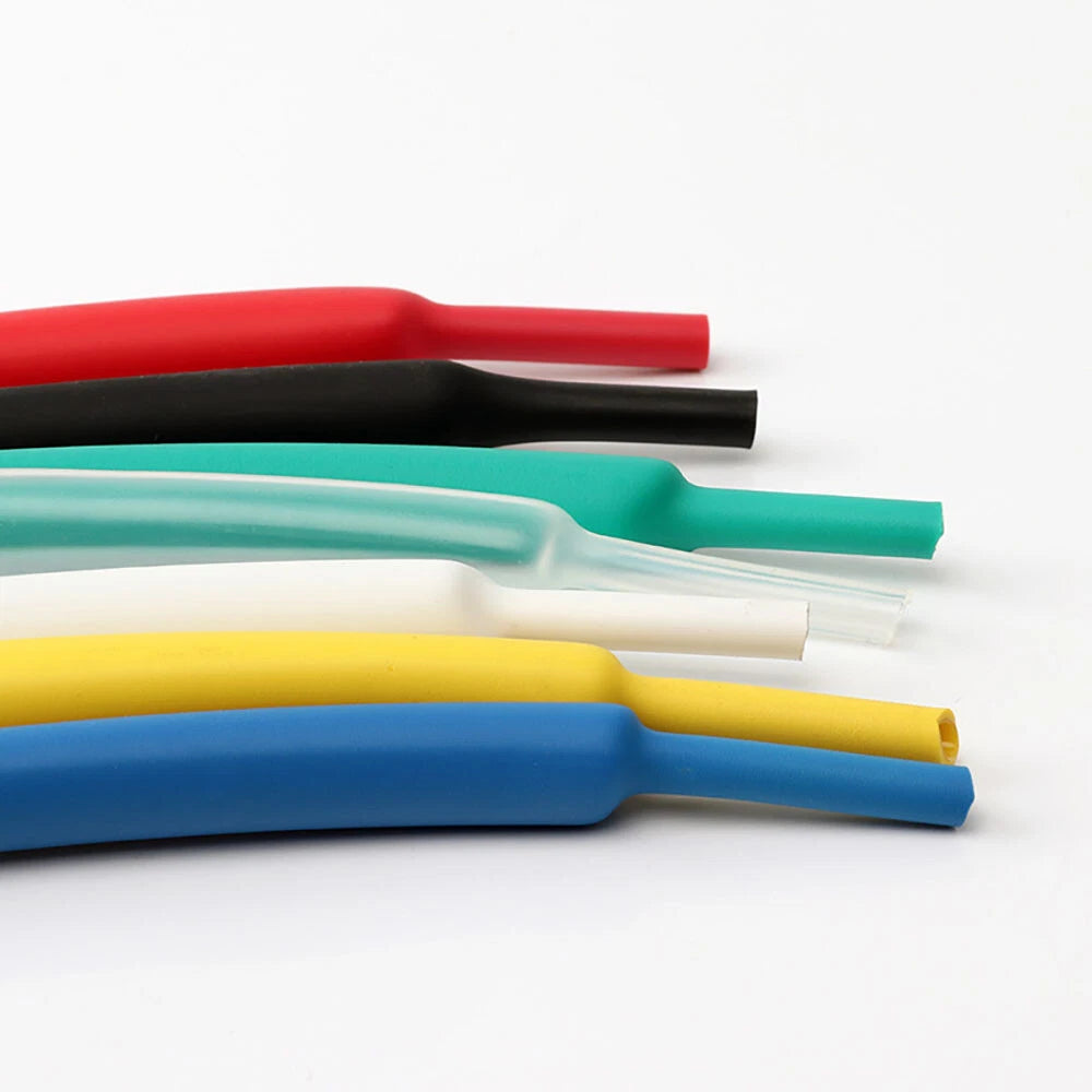 3:1 Heat Shrink Tubing with Adhesive Glue Lining — φ1.6mm to φ65mm, 8 Colors