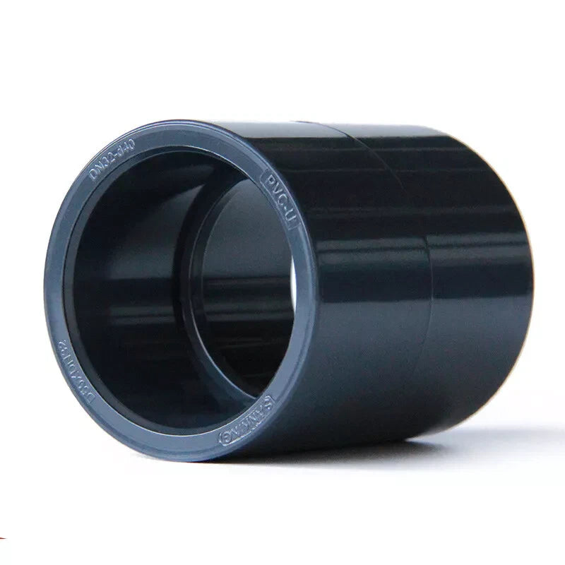 PVC Straight Pipe Coupling — Socket Slip Joint Fitting, ID 20mm–110mm