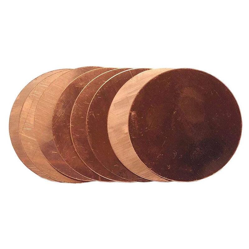 2" 4" 6" 8" Round Pure Copper Disc Sheet Cycle Blank Discs Thick 0.8-3.0mm