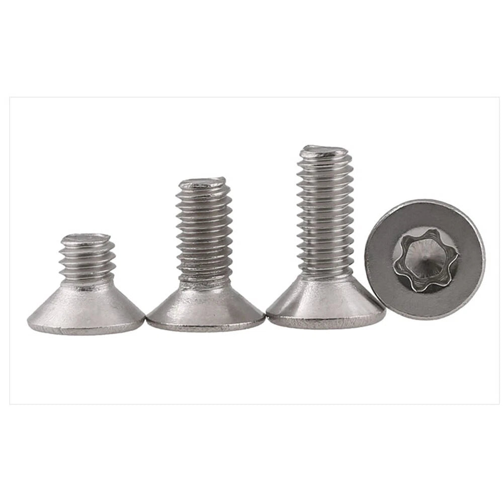 Torx Countersunk Machine Screws – M2.5 M3 M4, A2 Stainless Steel, Hexalobular Socket, Flat Head