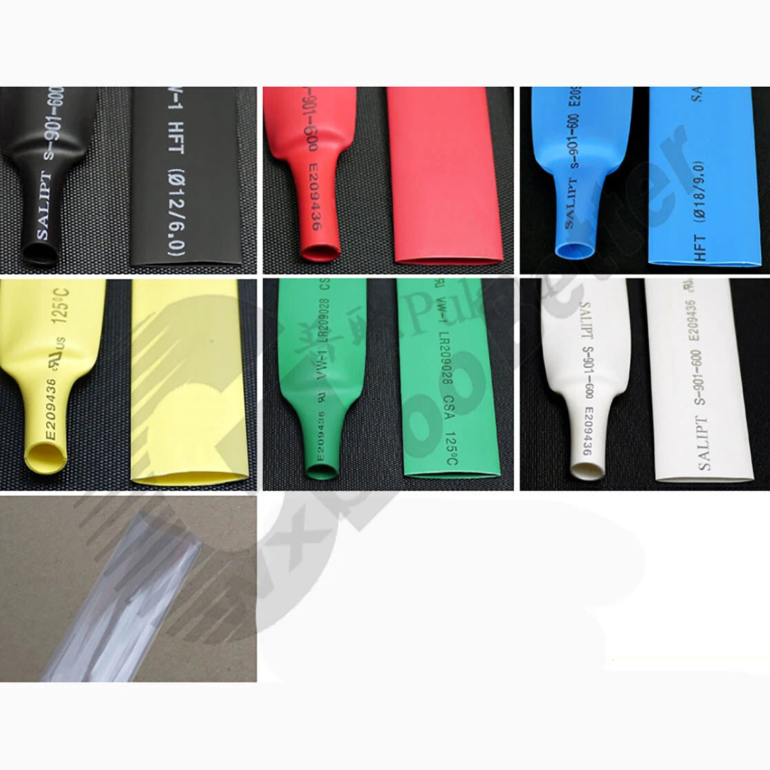 Heat Shrink Tubing φ14–φ20mm | 7 Colors | Polyolefin 2:1 Ratio | 1m / 2m / 5m