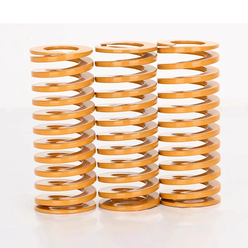 Lighter Load Yellow Mould Die Spring Compression Springs 8-50mm OD 20-300mm Long
