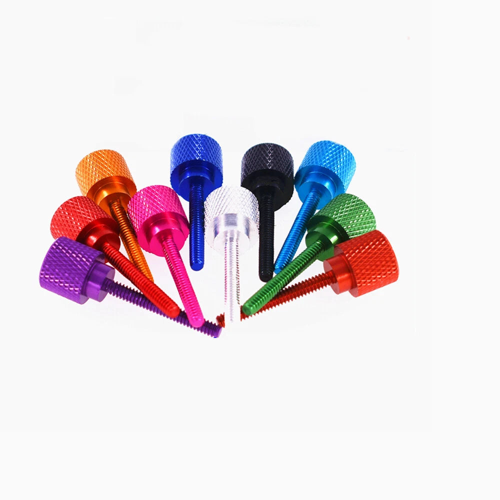 M3 M4 6#-32UNC Anodised Aluminium Knurled Thumb Screws Thumbscrew Bolts Ordinary