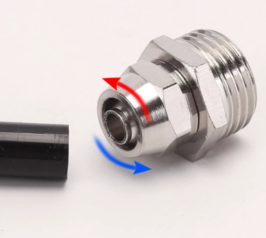 Pneumatic Male Stud Push-to-Connect Hose Fitting | Air Line Quick Coupler Connector