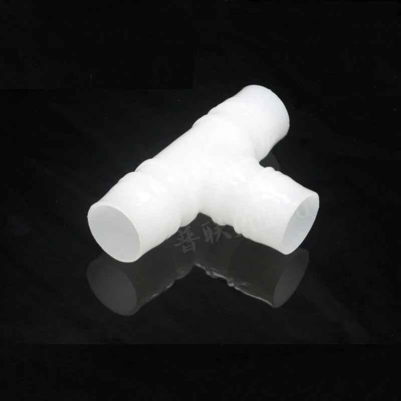 Plastic Barbed Hose Connector — Straight, L-Type & T-Type | Aquarium, Pond & Washer Tubing