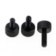 10PCS M3 M4 X 5-12MM KNURLED THUMB SCREWS THIN TYPE SILVER BLACK HAND KNOB BOLTS