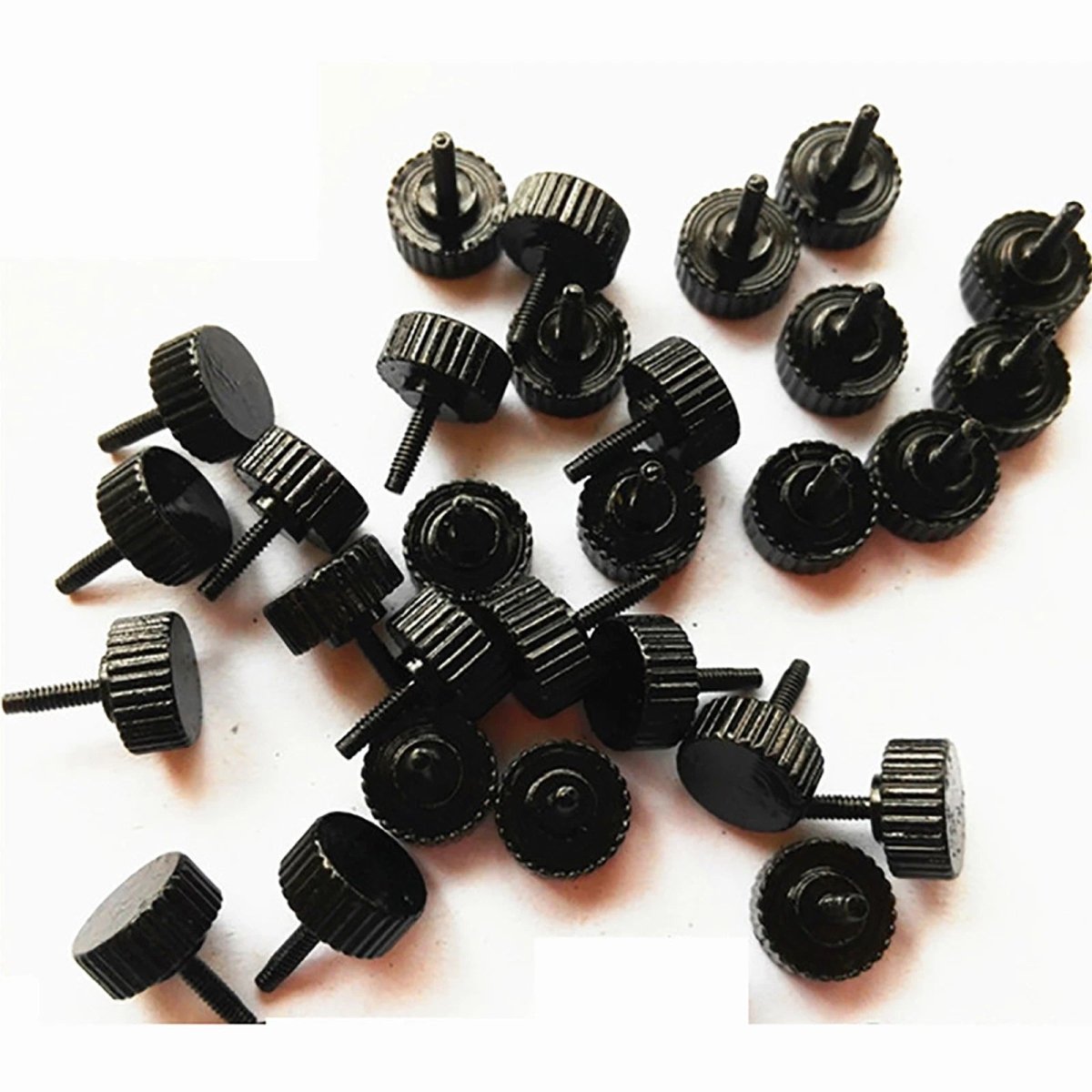 M1.6 High‑Type Knurled Thumb Screw – Black Carbon Steel Hand Grip Bolt (3–10mm) - HomeDIYer