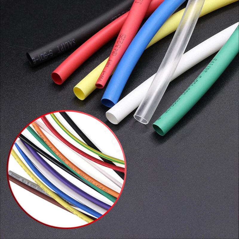2:1 Polyolefin Heat Shrink Tubing — φ3.5mm to φ6mm, Multiple Colors & Lengths