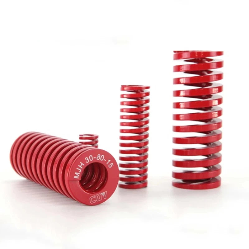 Red-Medium Duty Load Compression Spring Die Springs O.D:8-22mm Length:20-175mm