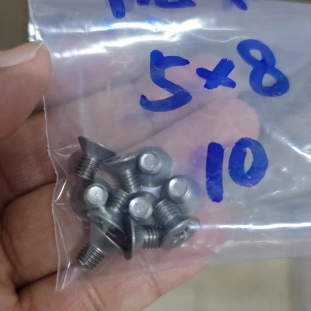 TA2/GR2 Pure Titanium Phillips Countersunk Machine Screws – DIN 965, M2 to M10, Fully Threaded