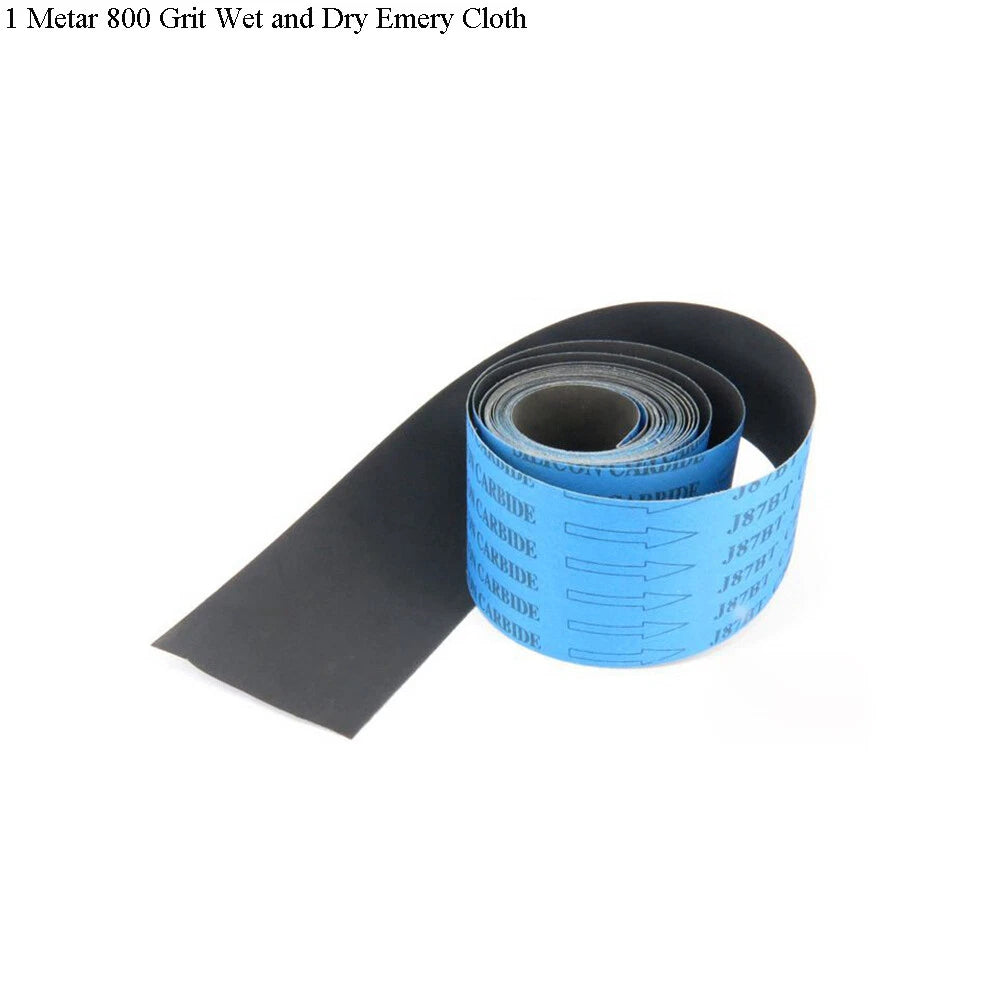 4‑Inch 100mm Aluminum Oxide Emery Cloth Roll — P60 to P1000 Grit Wet & Dry Sandpaper on Fabric Backing