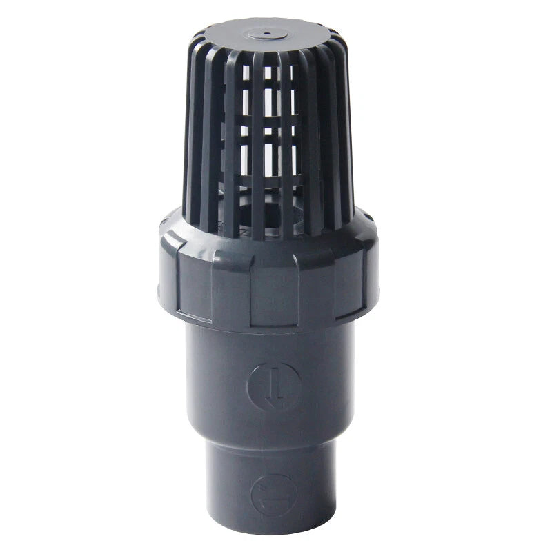 PVC Bottom Check Valve Pipe Fittings Non-Return Valve Solvent Weld ID 20-75mm