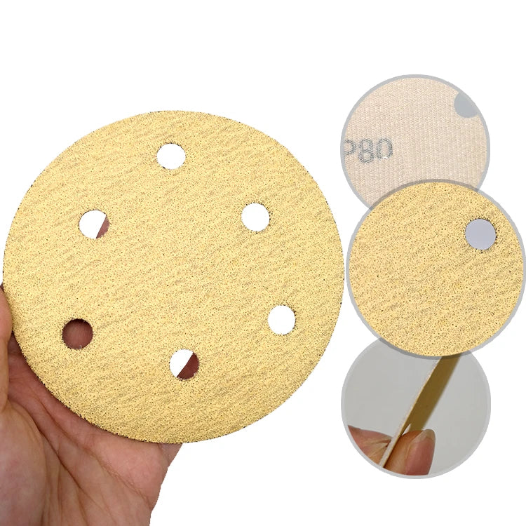 125mm Sanding Discs Sandpaper Sheets Electric Orbital Sander Pads for Wood/Metal