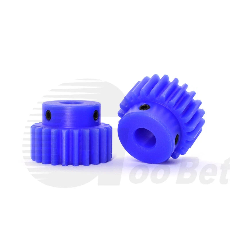 Mod 1/1.5/2 Precision Spur Gear Pinion 15-120 Tooth with Step Bore 4-16mm Nylon