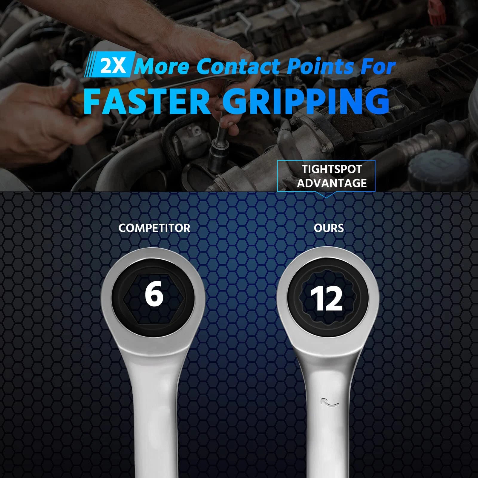 Ratchet Wrench Spanner Combination Fixed Head Wrench Metric 6mm To 32mm