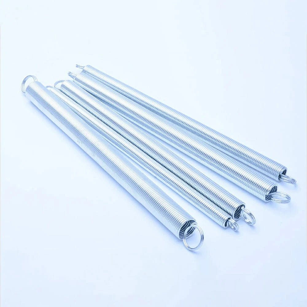 Extension Spring Wire Dia 0.4 - 2.5mm Galvanized Double Loop Closed Ring Tension Springs - HomeDIYer