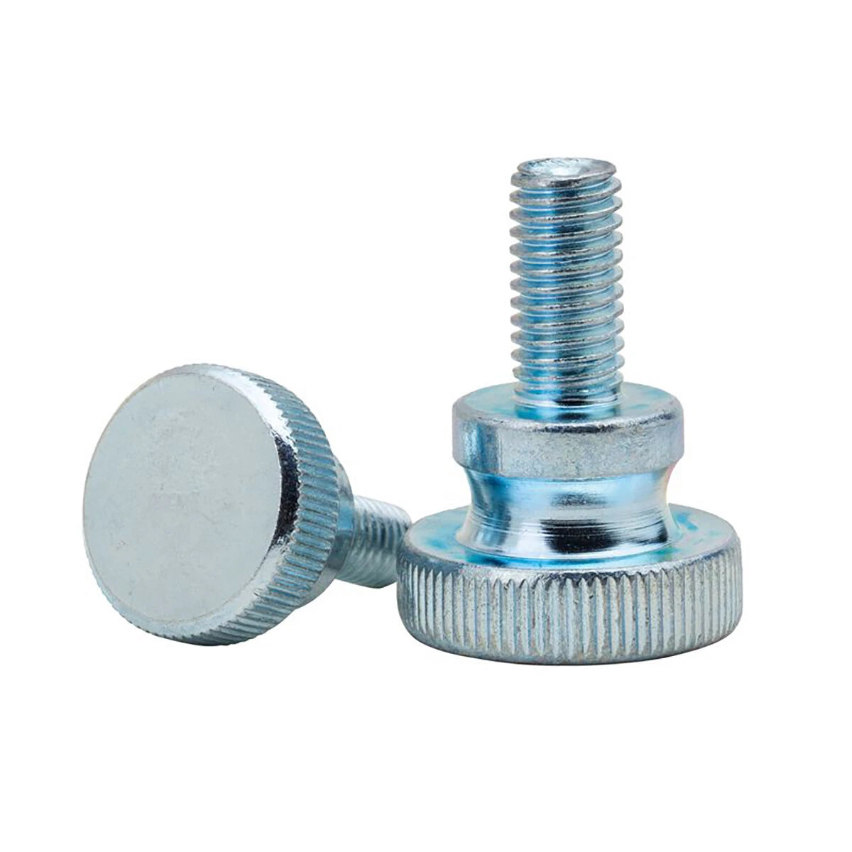 Zinc-Plated Steel Knurled Thumb Screws | Metric M3–M10, 6mm–50mm