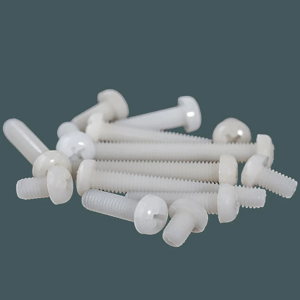 Metric Coarse Threads M3 M4 Nylon Plastic Phillips Pan Head Machine Screws Bolts