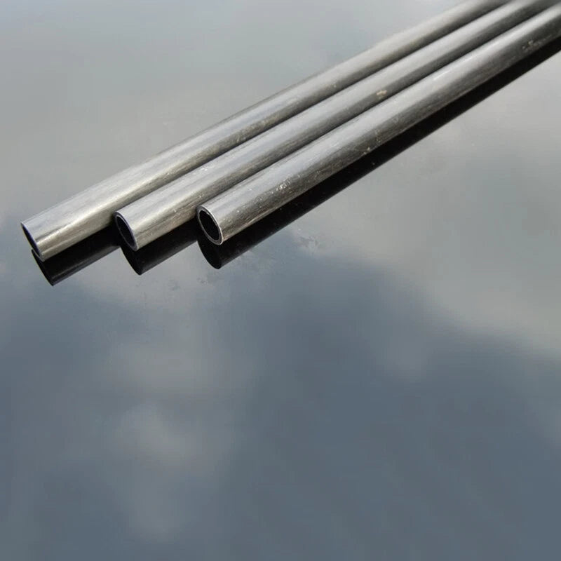 Carbon Fiber Round Tube 200mm — OD 2–10mm, Multiple ID Options | RC Model & DIY