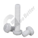 White PA66 Nylon Phillips Round Head Screws – M5 M6 M8, Fully Threaded, Non‑Conductive & Corrosion‑Free