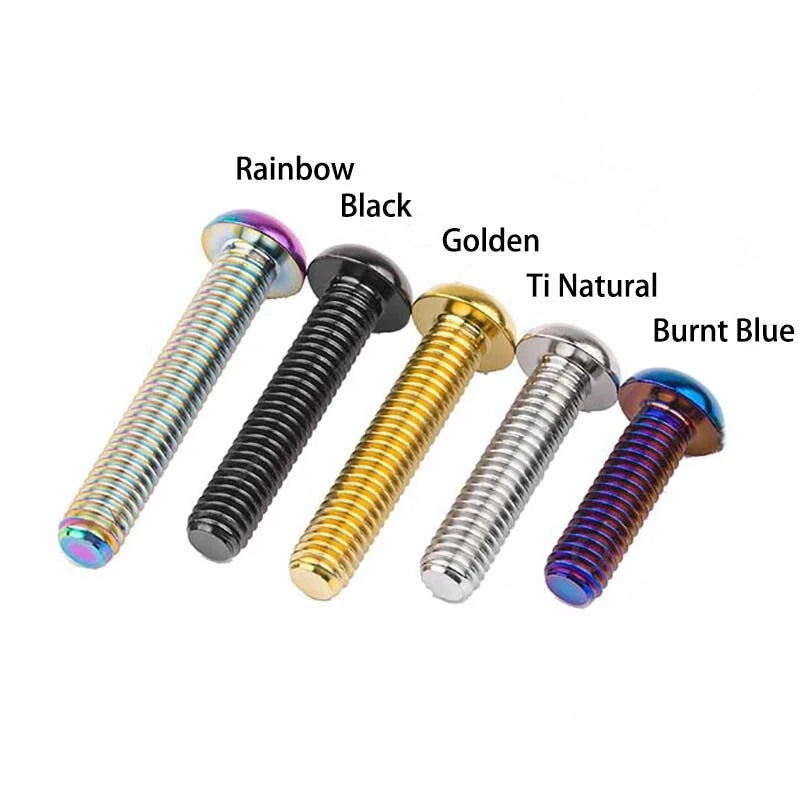 M6 Titanium Round Head Torx Screws – T30 Drive, Grade 10.9, 10–35mm Lengths (Ultra‑Light & Corrosion‑Proof)