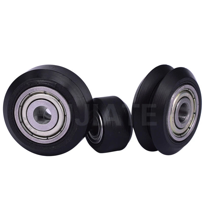 POM Plastics Wheel with Bearing Round Pulley Durable Linear Bearing 3D Printer