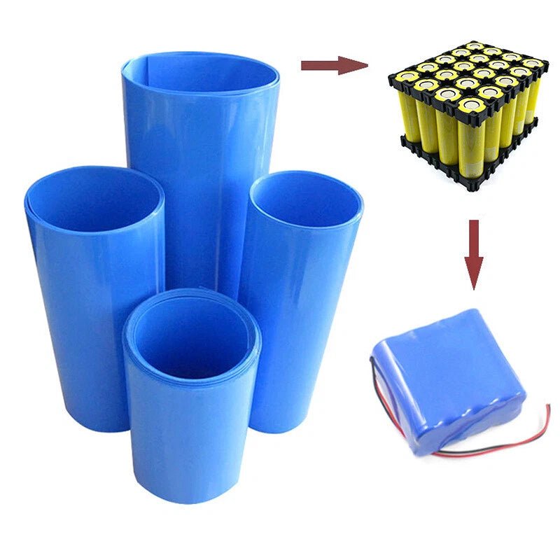 PVC Heat Shrink Tubing for RC Battery Packs — Blue, Φ65–318mm - HomeDIYer