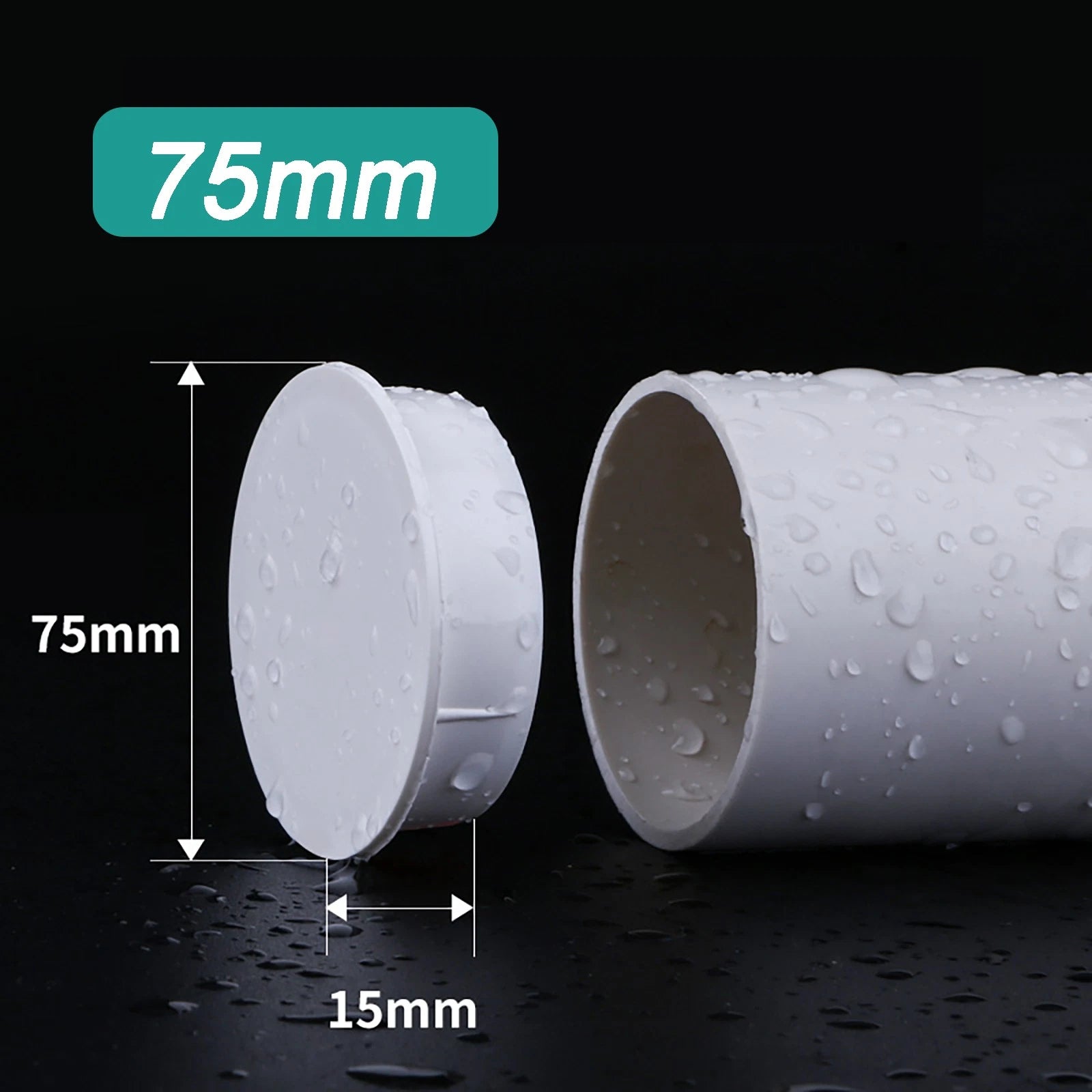 PVC Blanking Plug End Cap — Drain Pipe Stopper 50mm / 75mm / 110mm / 160mm
